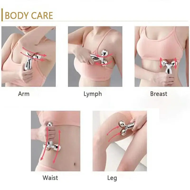 3D Roller Face Massager for Facial Lifting and Tightening